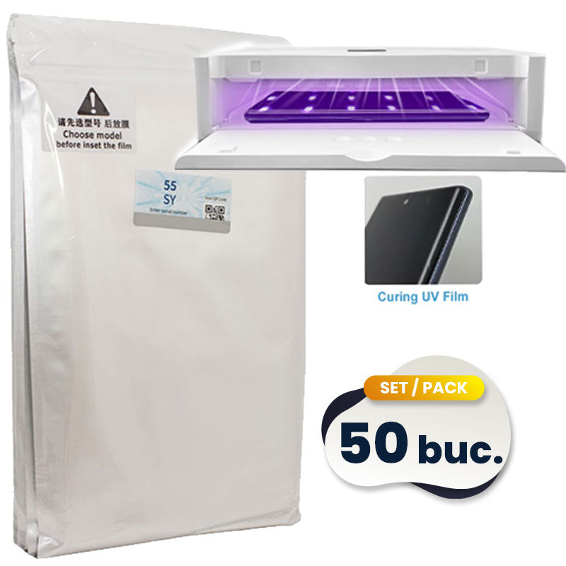 SET 50 buc » Folii UV PRIVACY Cutter/Plotter, ECRAN, 120x180mm, Universal, HydroGel Film