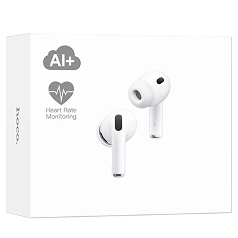 Hoco (EW98) » Casti Wireless AI, Translator + Monitor Cardio, ANC, cu aplicatie | WHITE