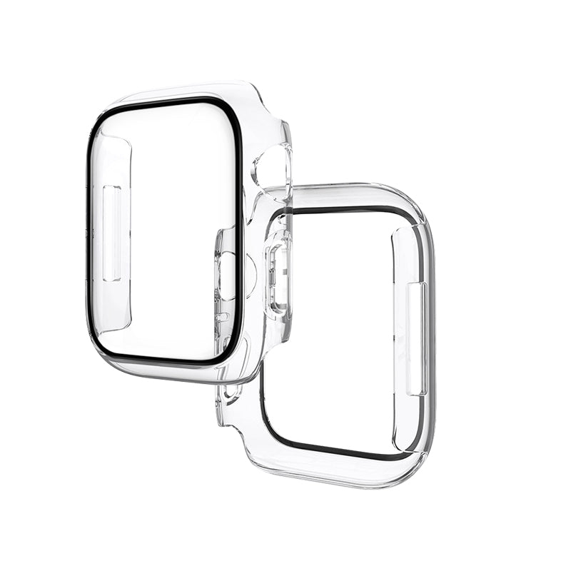 Hoco (WS4) - Rama protectie cu folie integrata, iWatch Series 7/8, PC, (45mm) - Transparent