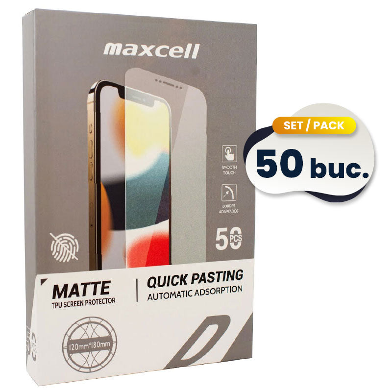 (MT-80) » SET 50 BUC » Folii MATTE Cutter/Plotter ECRAN, 120x180mm, Universal, HydroGel Film