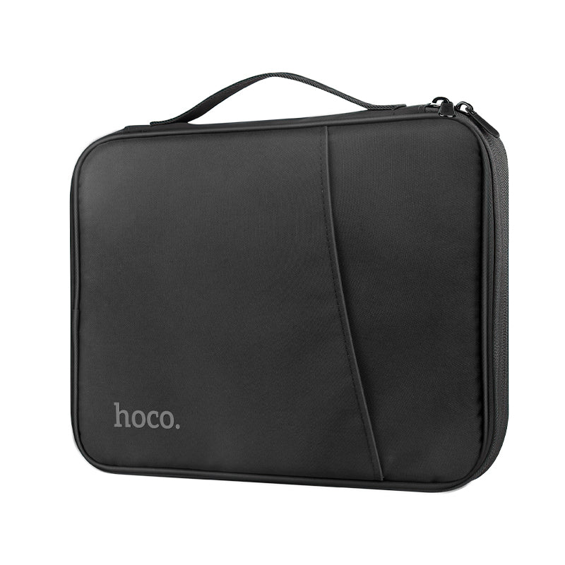 Hoco (GT2) - Geanta pentru laptop 12.9\", din material textil, cu microfibra, Simple Series, Black