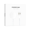 Hoco (Y12 Ultra) - Cablu de incarcare Wireless, pentru SmartWatch Hoco Y12 Ultra, 5W, Qi Charging, USB-A, 1m, White