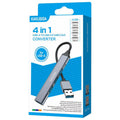Kaku (KSC-751) - Hub USB, Multiport, USB-A 3.0 (M) - la USB-A 3.0, 3 x USB-A 2.0, 4 in 1, Gray