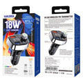 Kaku (KSC-1063) - Modulator FM | BT, 18W, 2xUSB-A, QC 3.0, Functie HandsFree, Black