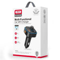 XO (BCC08) - Modulator FM | BT, 5V, 3.1A, 1xUSB-C, 2xUSB-A, PD, QC 3.0, Light Ambinet, Black