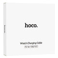 Hoco (Y26/Y27) - Cablu de incarcare Wireless, pentru SmartWatch Hoco Y26/Y27, 5W, Qi Charging, USB-A, 1m, Black