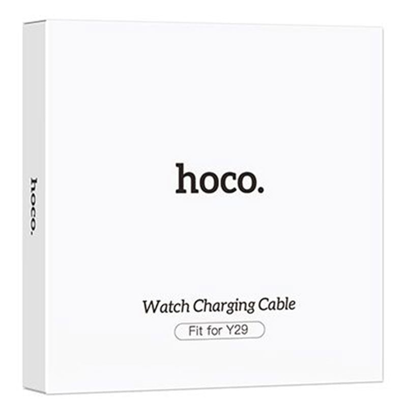 Hoco (Y29) - Cablu de incarcare Wireless, pentru SmartWatch Hoco Y29, 5W, Qi Charging, USB-A, 1m, White