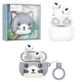 Hoco (EW46) - Casti Wireless, Ear Buds, BT 5.3, 150h StandBy, 300mAh, Cat Case, Gray MYSTERY