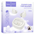Hoco (EW65) - Casti Wireless, Ear Buds, BT 5.3, 180h StandBy, Noise Cancelling, pentru concentrare/somn, 500mAh, White