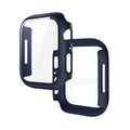 Hoco (WS3) - Rama protectie cu folie integrata, iWatch Series 7/8, PC, (41mm) - Midnight Blue
