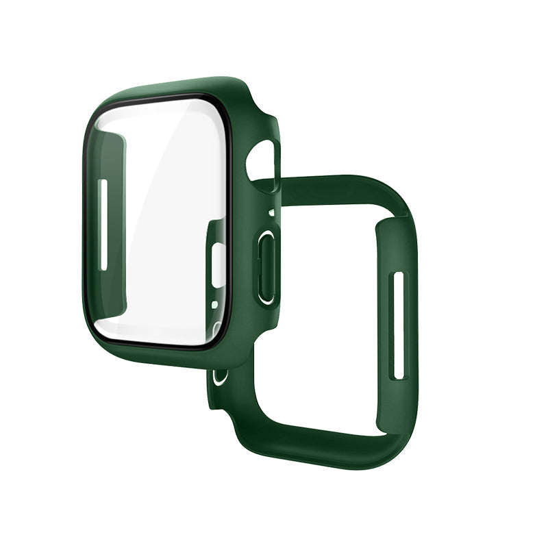 Hoco (WS4) - Rama protectie cu folie integrata, iWatch Series 7/8, PC, (41mm) - Green