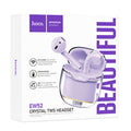 Hoco (EW52) - Casti Wireless, Ear Buds, BT 5.3, 180h StandBy, 300mAh, Crystal, Purple
