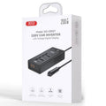 XO (CZ027) » Invertor Auto, output 2xUBS-C, 2xUSB-A, 2xPriza 220V, Power LED, BLACK