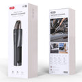 XO (CZ019) - Aspirator portabil, auto/casa, 5000mAh, motor cu perii, capacitate 120ml, filtru, Black