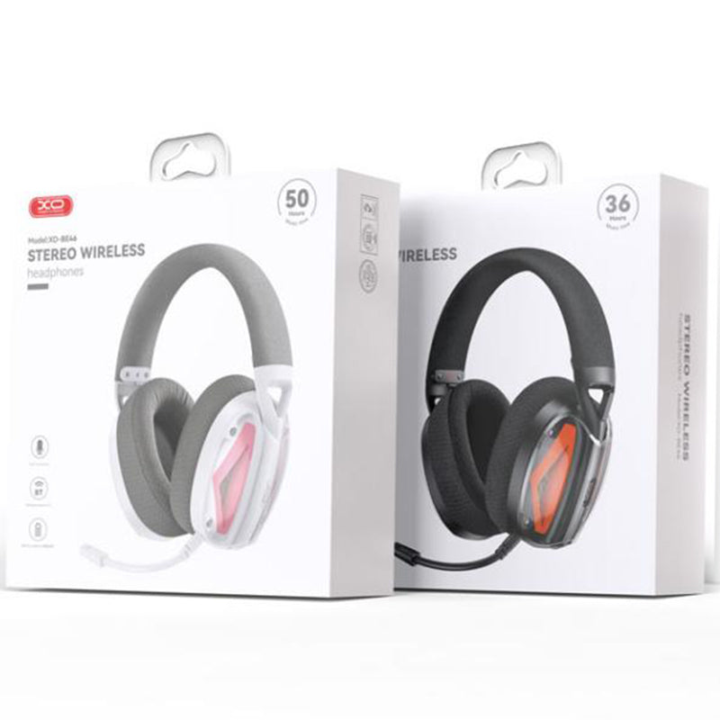 XO (BE46) Casti Wireless, Over Ear, BT 5.3, Gaming, 2 in 1, USB-C+USB-A, Black/ORANGE