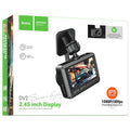 Hoco (DV2) - Camera de bord, LCD HD 2.45\", acumulator 200mAh, cablu Back 5.5m, TF Card, Multilanguage, Black