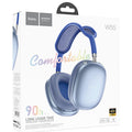 Hoco (W55) Casti Wireless, Over Ear, BT 5.4, 200h StandBy, TF Card, Blue