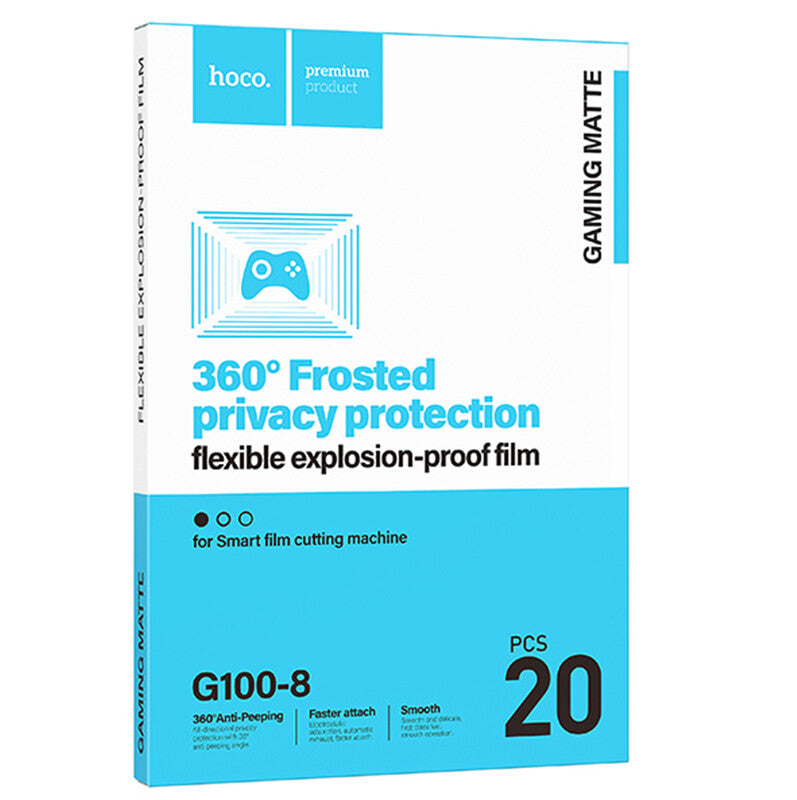 Hoco (G100-8) » SET 20 BUC » Folii PRIVACY/Matte - Cutter/Plotter ECRAN, 120x180mm, Universal, HydroGel Film