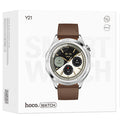 Hoco (Y21) - Ceas SmartWatch, Amoled, BT 5.0, Multifunction + telefon, 250mAh, Multilanguage | Silver