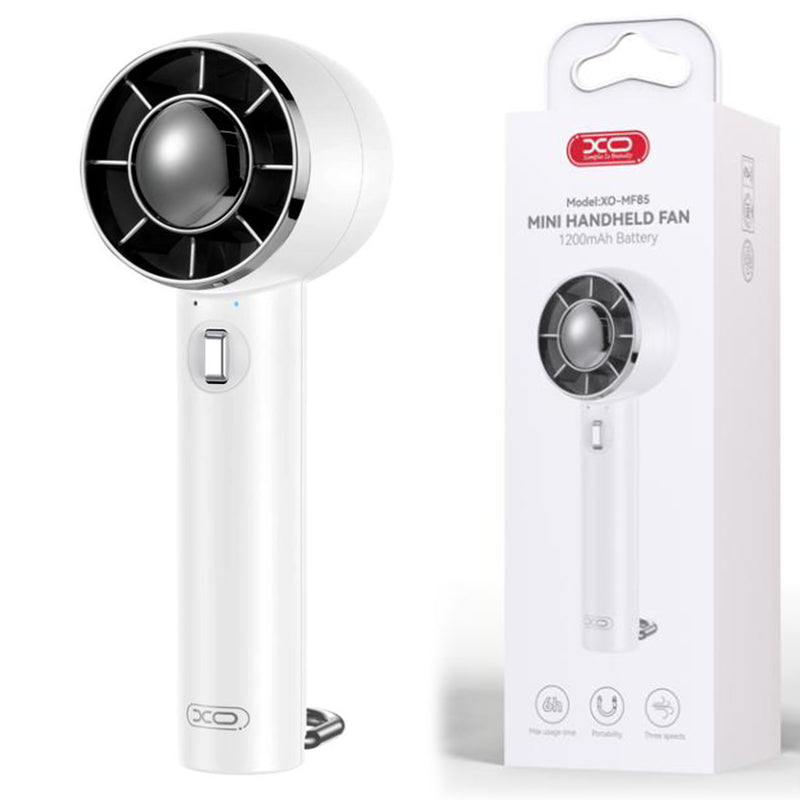 XO (MF85) Ventilator portabil/Desktop, 3 viteze, 1200mAh, WHITE