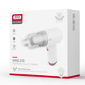 XO (CZ007) - Aspirator portabil, auto/casa, 5000mAh, motor cu perii, 37W, filtru, White