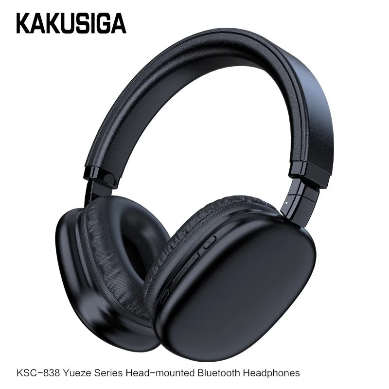 Kaku (KSC-838) Casti Wireless, On Ear, BT 5.0, 180h StandBy, 200mAh, TF Card, Black