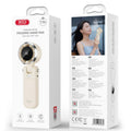 XO (MF102) » Ventilator Digital, portabil/Birou, 4000mAh, 5 viteze, lanyard, CREAM