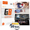 Hoco (GB012) » SET 20 BUC » Folii Cutter/Plotter, BACK Skin, Design Pattern, 120x180mm, Universal, HydroGel Film, MIX