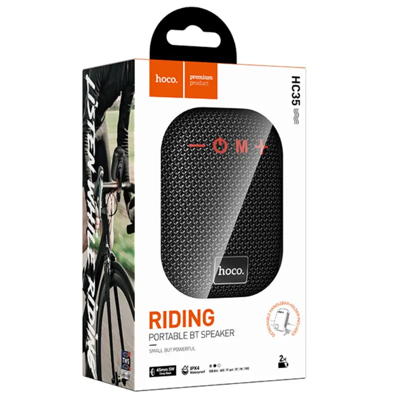 Hoco (HC35) » Boxa portabila, 5W, 500mAh, BT5.4, Sport, Outdoor | Black