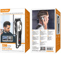 Kaku (KSC-1525) - Aparat Trimmer Barba / Par, Led Display, 7200 RPM Black / Silver