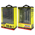 Kaku (KSC-1491) Set Multi-Tool, Surubelnițe 114 in 1, Chrome-Vanadium, Black