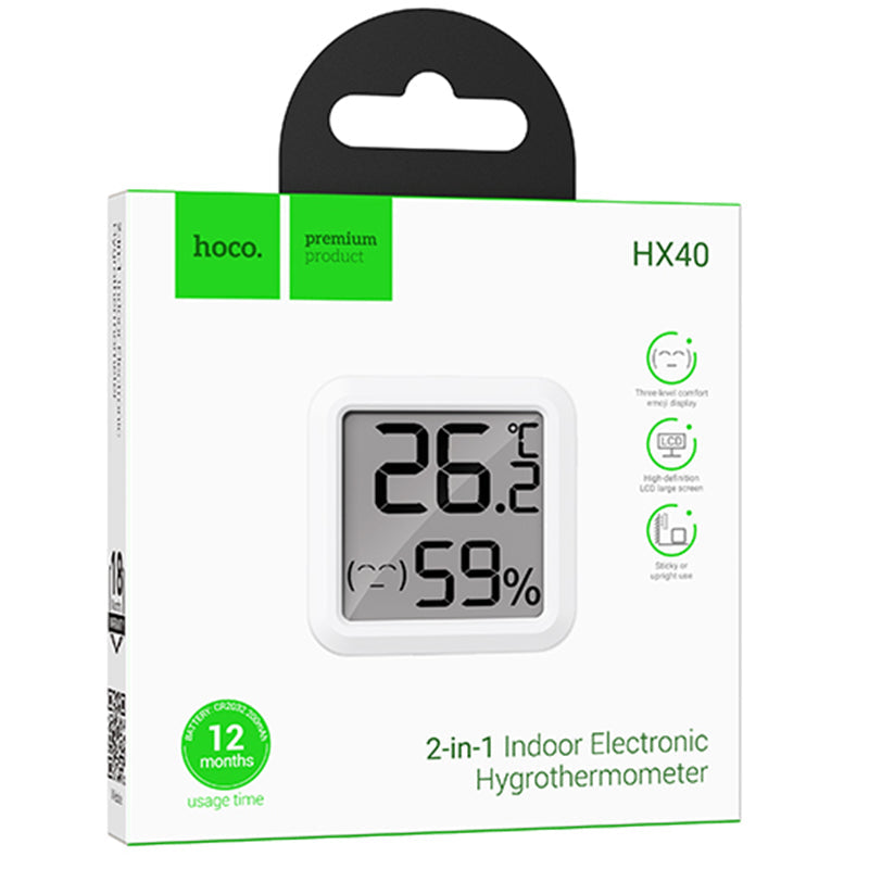 HOCO (HX40) » Ceas electronic de interior, LCD crystal, 30\" refresh time, White