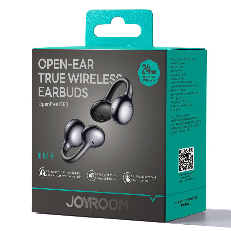 Joyroom (JR-OE3) » Casti Wireless, Ear Buds, BT 5.4, 40/400mAh, Dual Point, Space/GRAY
